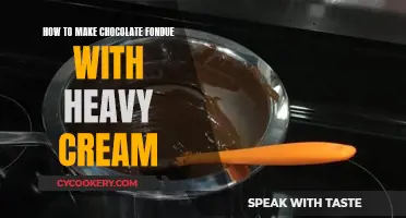 Chocolate Fondue: Heavy Cream, Melty, Decadent Delight