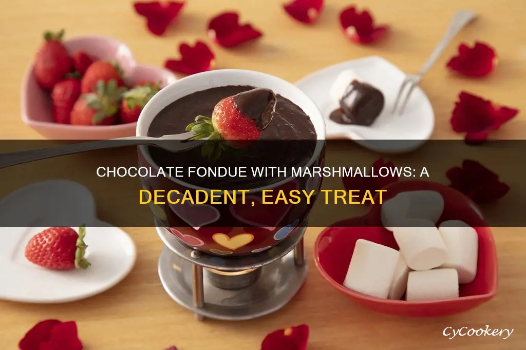 how to make chocolate fondue with marshmallows