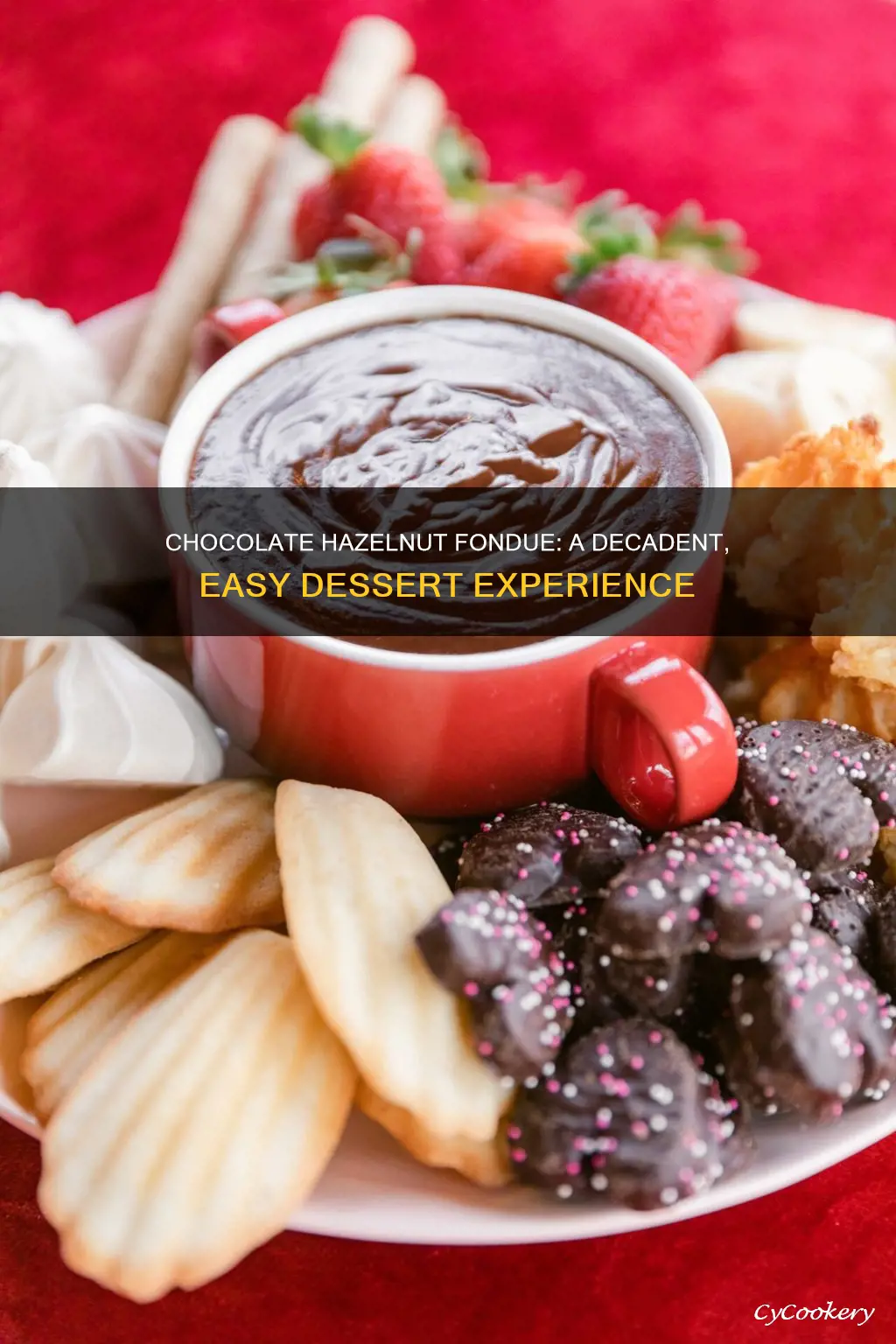 how to make chocolate hazelnut fondue