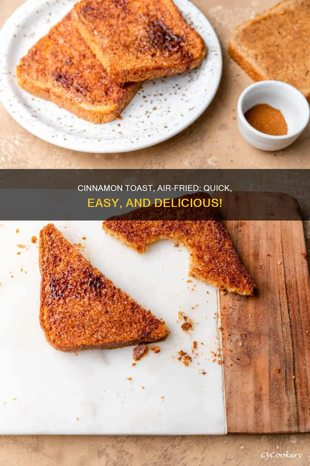 how to make cinnamon toast in air fryer