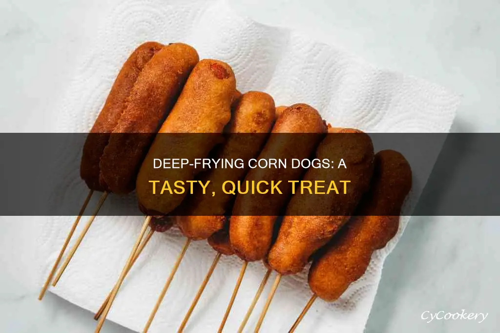 how to make corn dogs in a deep fryer