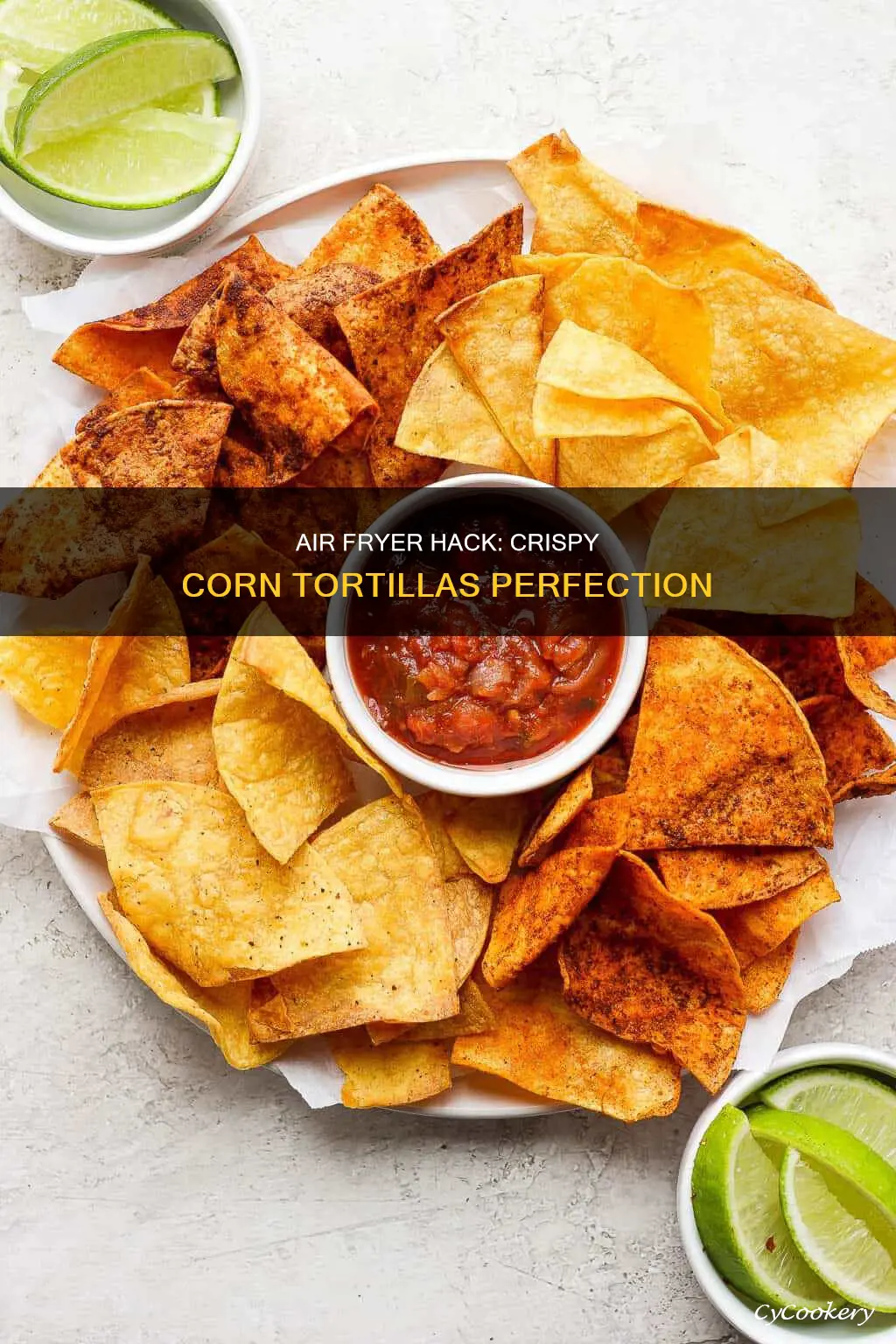 how to make corn tortillas crispy in the air fryer