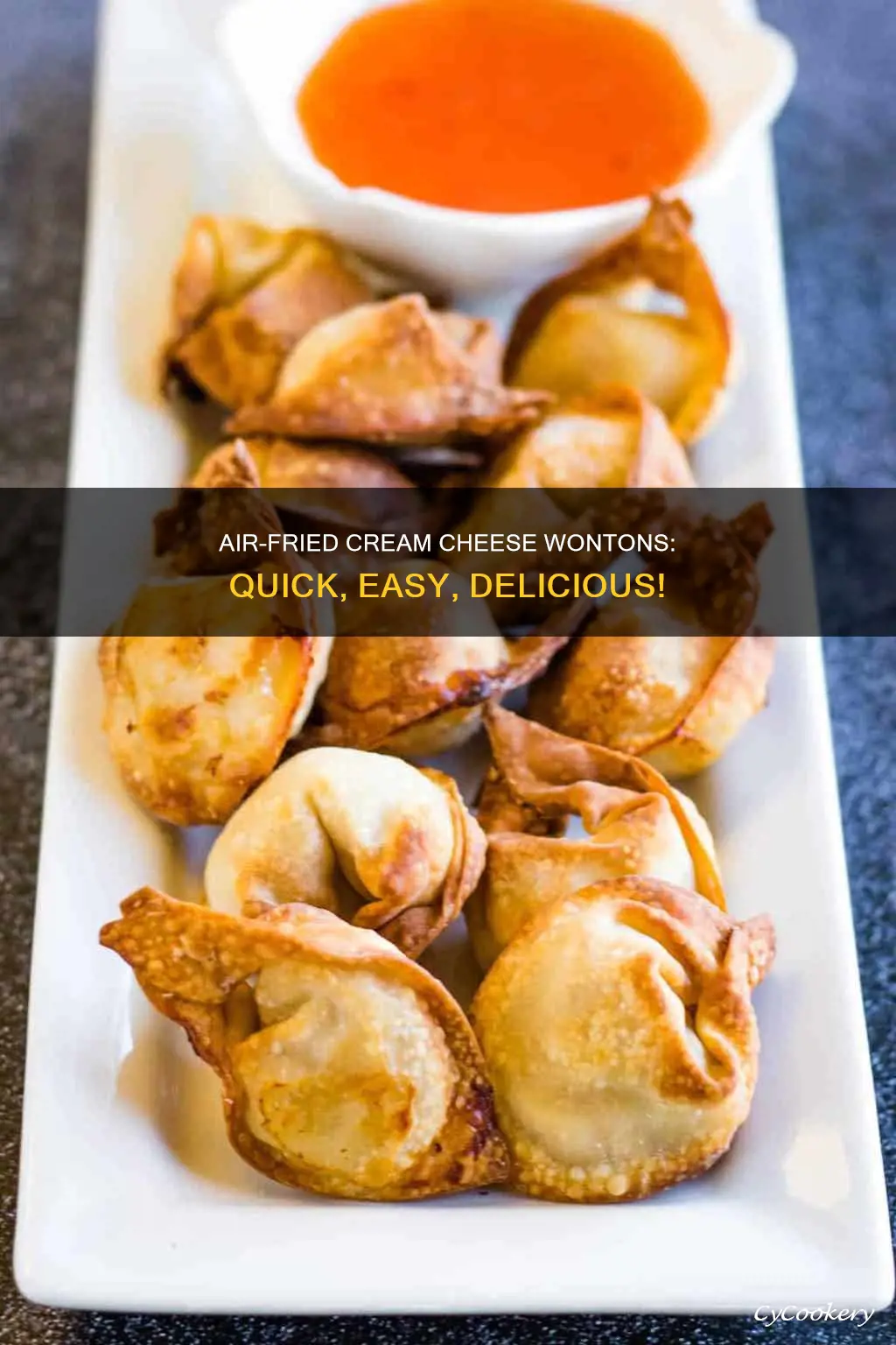 how to make cream cheese wontons in an air fryer