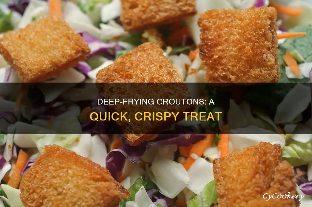 how to make croutons in a deep fryer