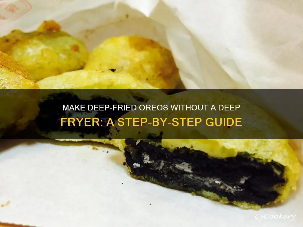 how to make deep fried oreos without a deep fryer