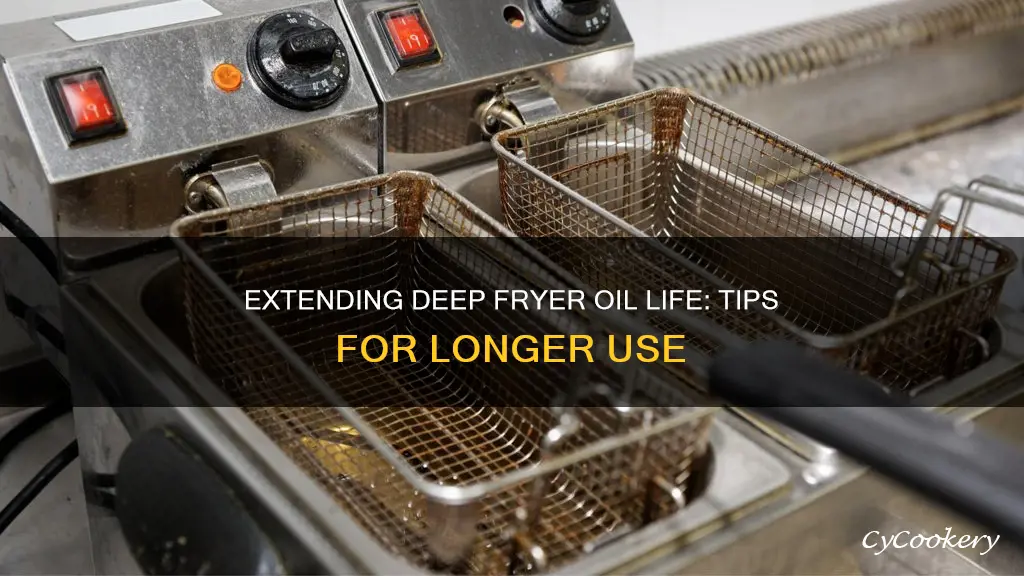 how to make deep fryer oil last longer