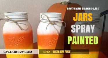 DIY Spray Painted Glass Jars: Easy Steps for Stylish Drinking Glasses