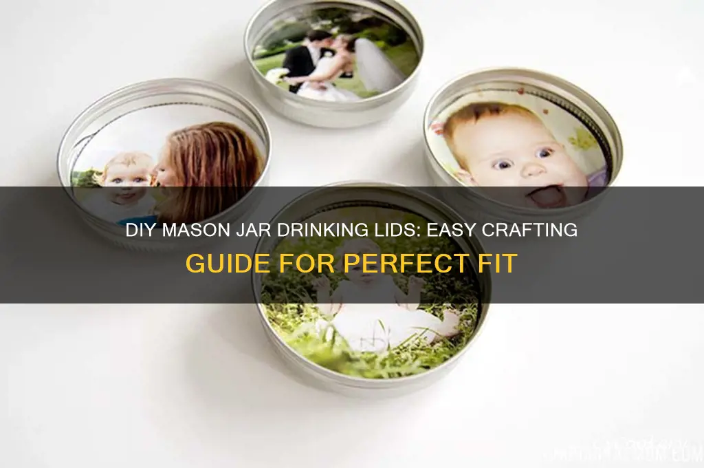 how to make drinking lids for mason jars