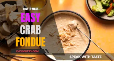 Crab Fondue: A Quick, Easy, and Delicious Recipe