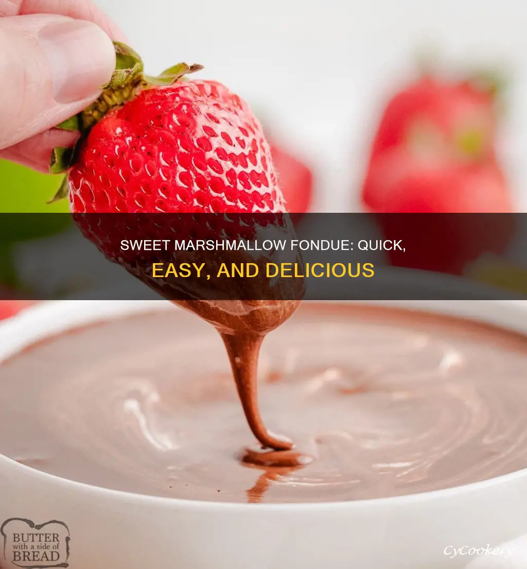 how to make easy marshmallow fondue