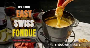 Simple Swiss Fondue: A Quick, Cheesy Recipe