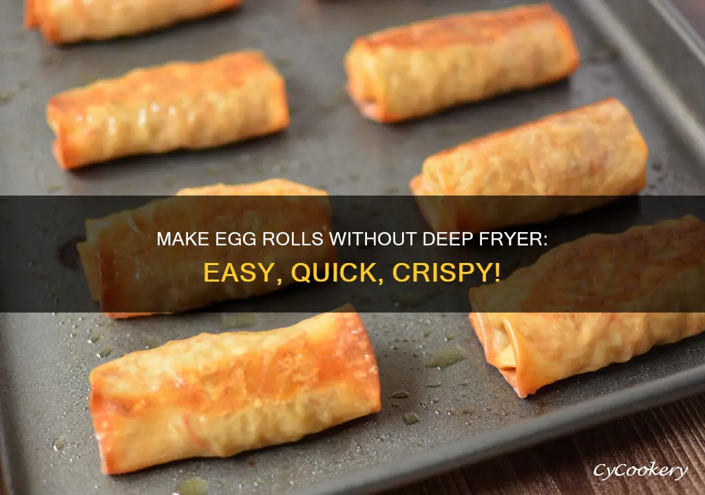 how to make egg rolls without a deep fryer