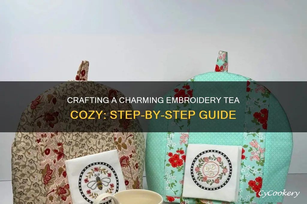 how to make embroidery tea cozy