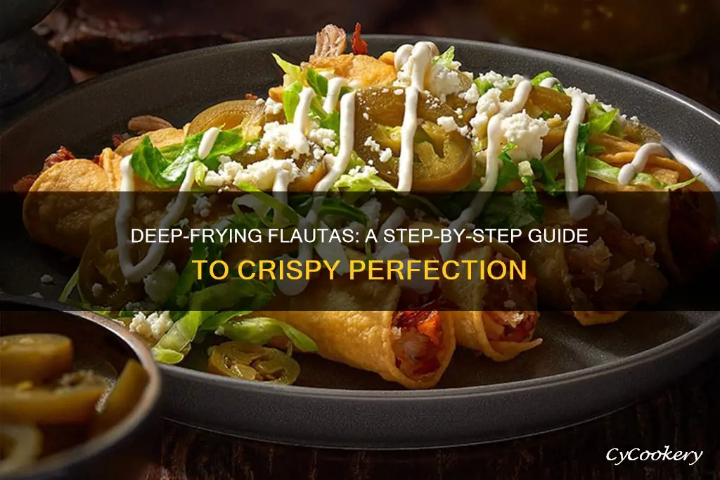 how to make flautas in a deep fryer