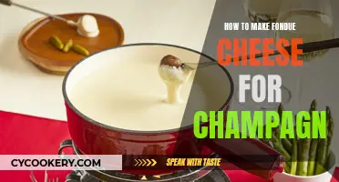 Champagne Fondue: A Cheesy, Bubbly Delight