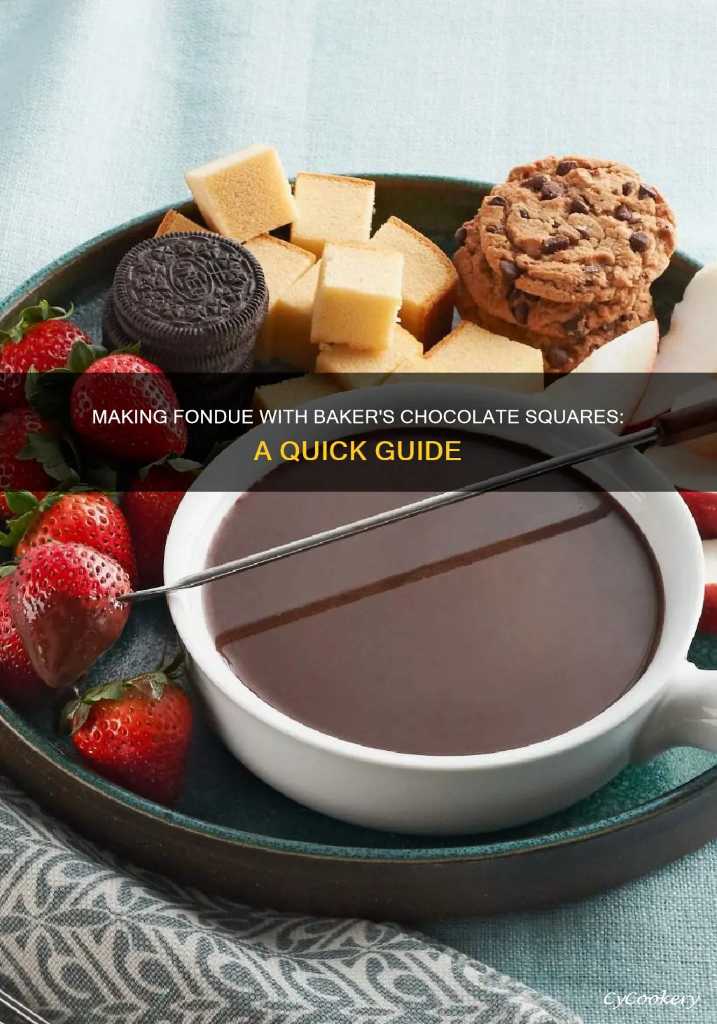 how to make fondue with bakers chocolate squares