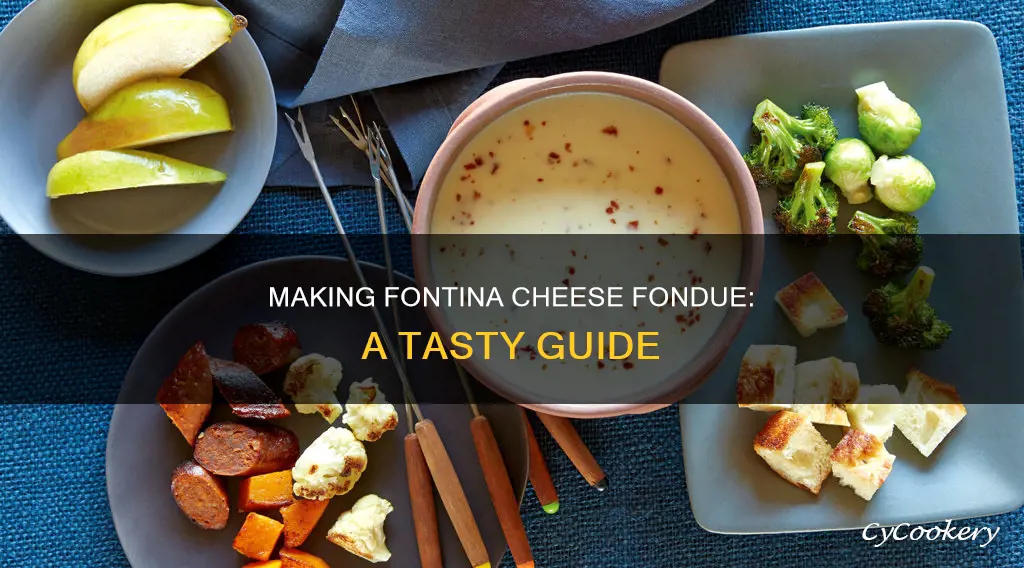 how to make fondue with fontina cheese