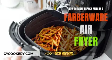 Making French Fries with a Farberware Air Fryer