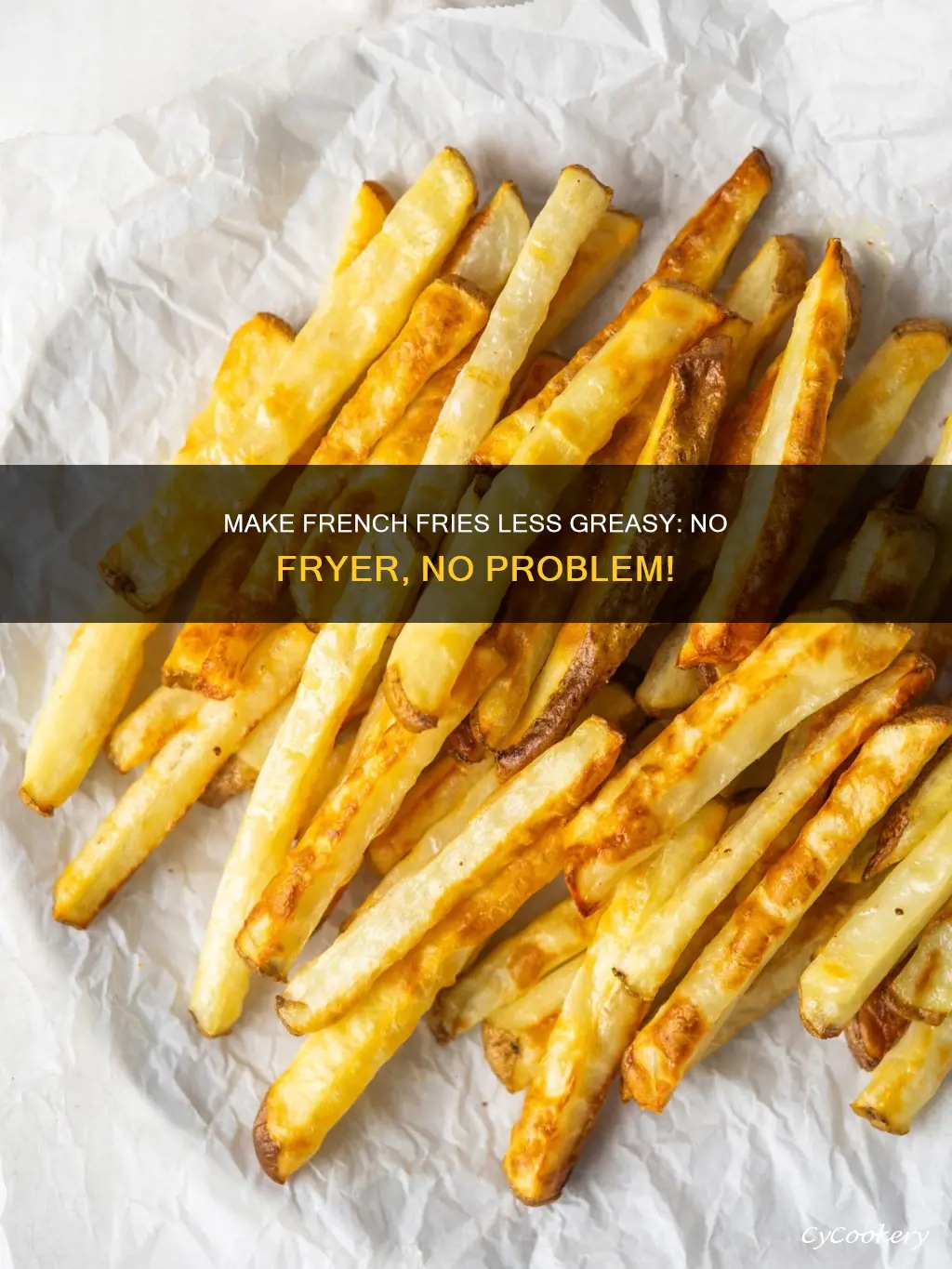 how to make french fries not greasy without a fryer