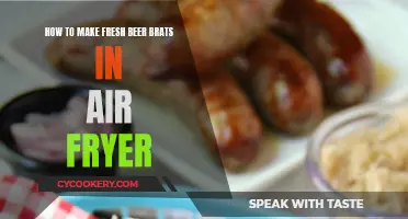 Air Fryer Beer Brats: Fresh, Fast, and Flavorful