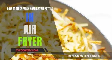 Air-Fryer Hash Browns: Crispy, Fresh Potato Patties