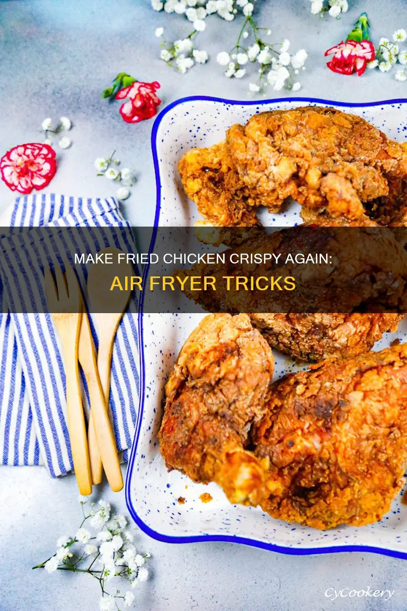 how to make fried chicken crispy again in air fryer