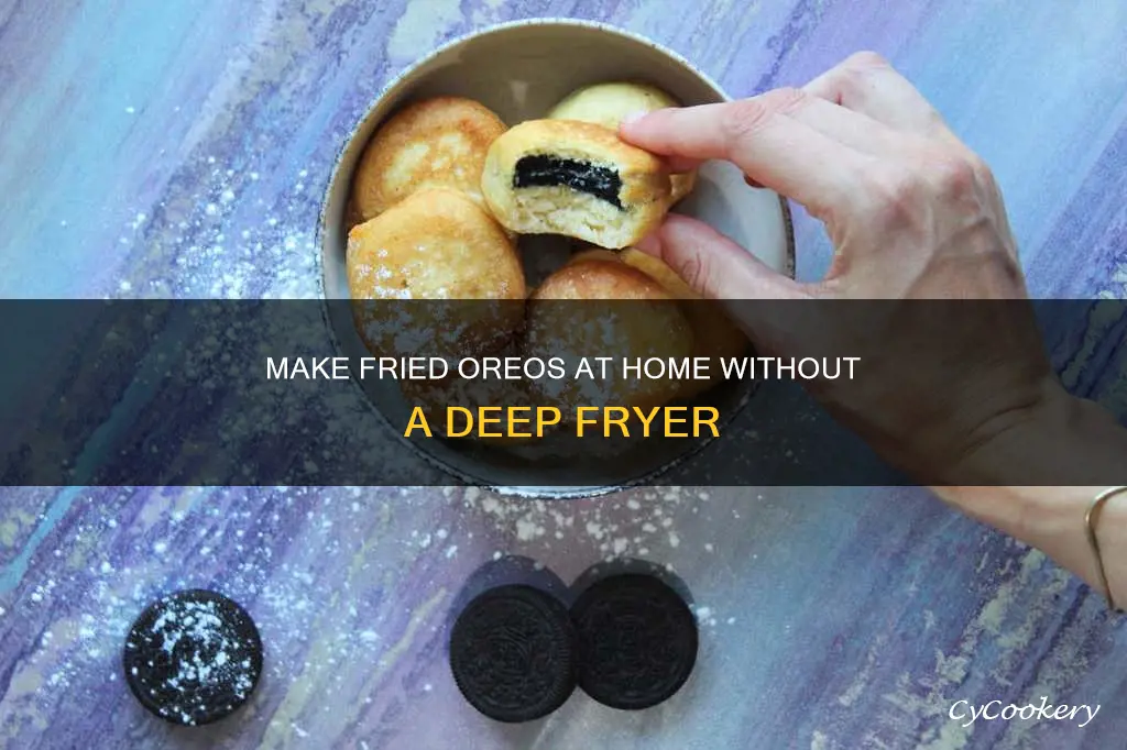 how to make fried oreos at home without deep fryer