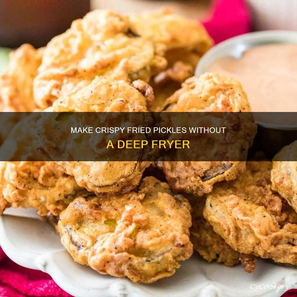 how to make fried pickles without a deep fryer