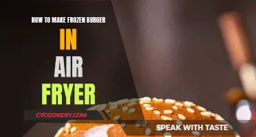 Air-Fryer Frozen Burgers: Quick, Crispy, and Juicy