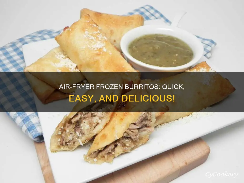 how to make frozen burritos in an air fryer