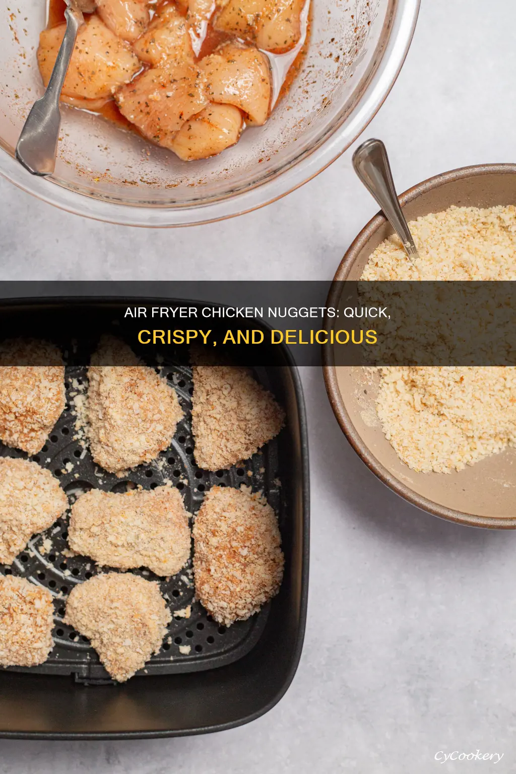 how to make frozen chicken nuggets in power air fryer