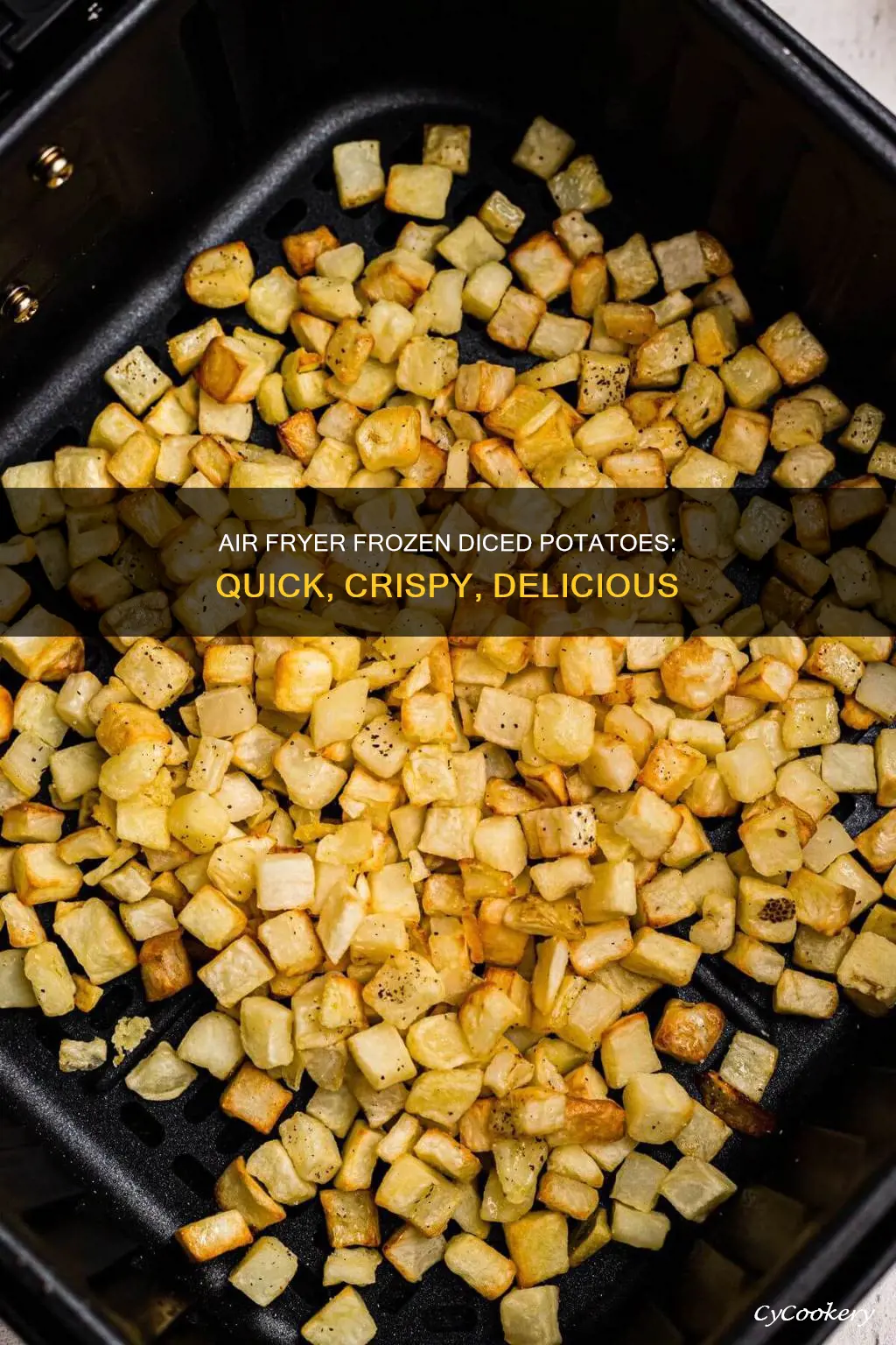 how to make frozen diced potatoes in air fryer