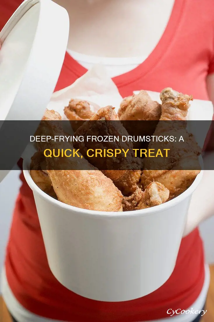 how to make frozen drumsticks in a deep fryer