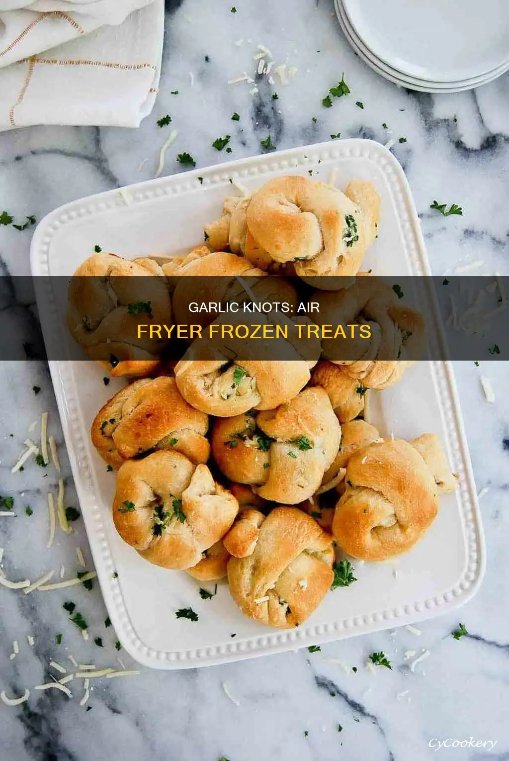 how to make frozen garlic knots in air fryer