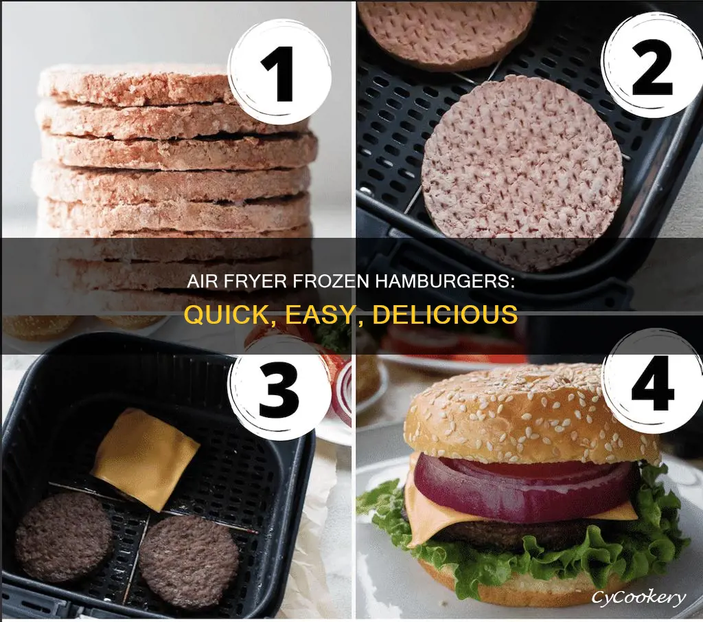 how to make frozen hamburgers in air fryer