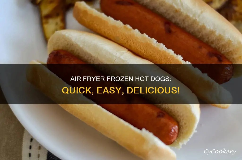 how to make frozen hot dogs in air fryer