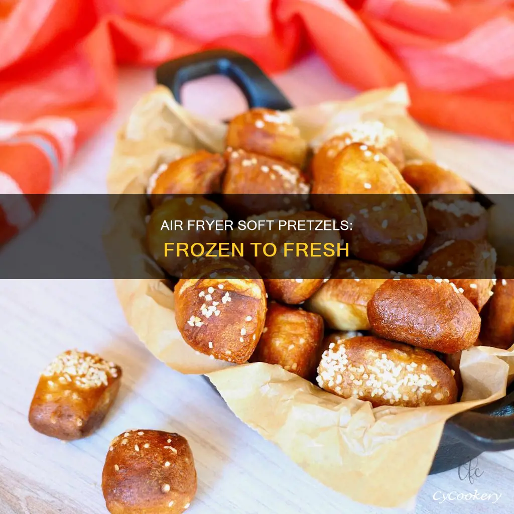 how to make frozen soft pretzels in air fryer