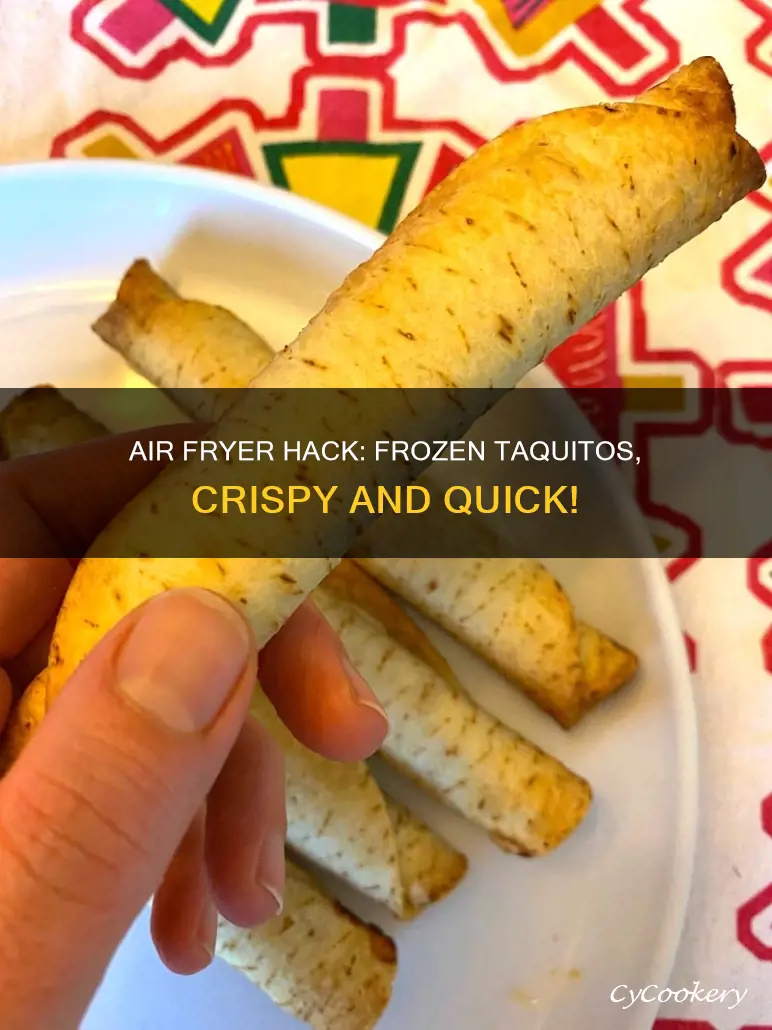 how to make frozen taquitos in an air fryer