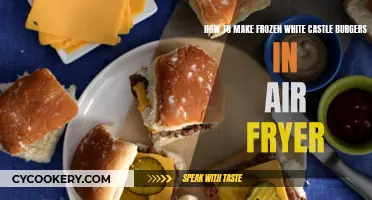 Air Fryer Frozen White Castle Burgers: Quick, Easy Treat