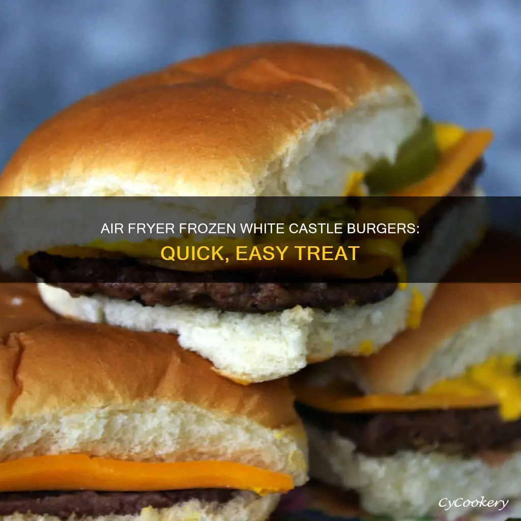 how to make frozen white castle burgers in air fryer