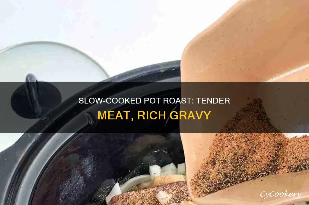 how to make gravy pot roast in slow cooker
