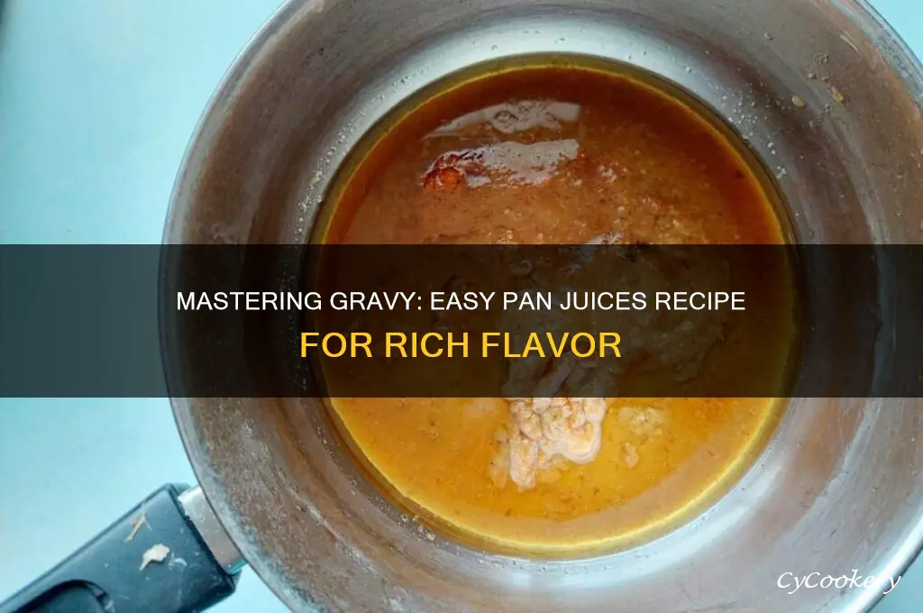how to make gravy using pan juices