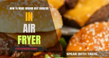 Air-Fryer Ground Beef Burgers: Quick, Easy, Juicy