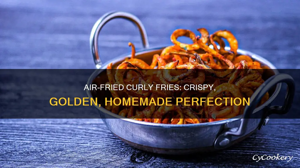 how to make homemade curly fries in an air fryer