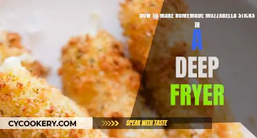 Deep-Frying Homemade Mozzarella Sticks: A Crispy, Cheesy Treat