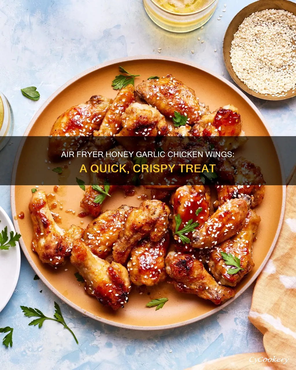 how to make honey garlic chicken wings in air fryer