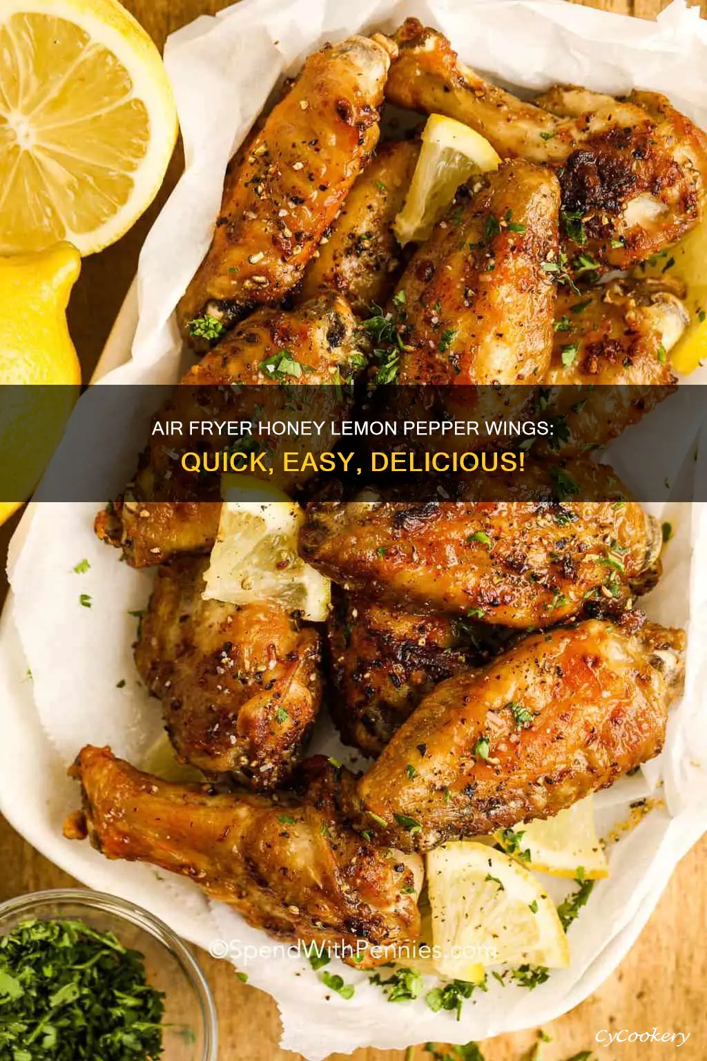 how to make honey lemon pepper wings in air fryer