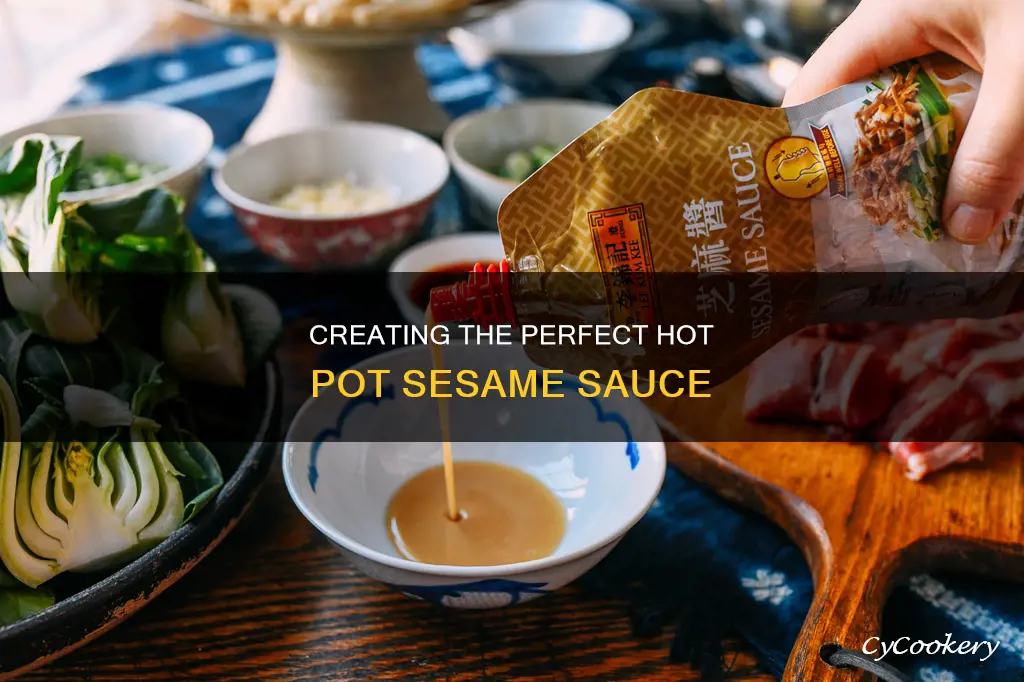 how to make hot pot sesame sauce