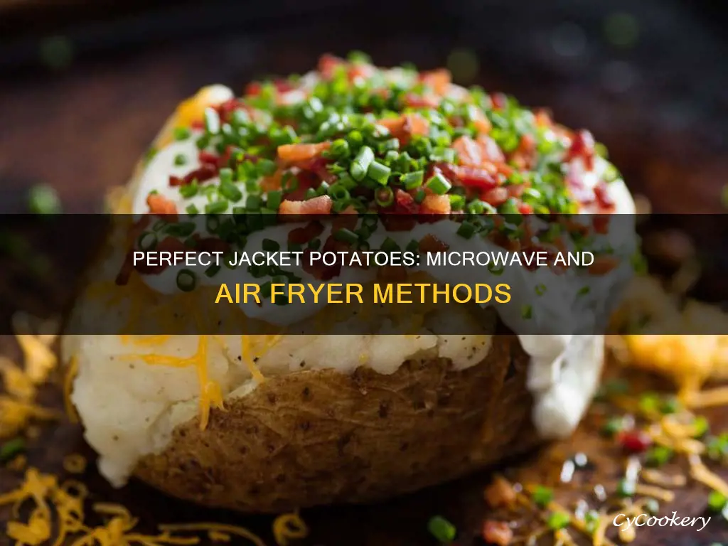 how to make jacket potatoes in microwave and air fryer