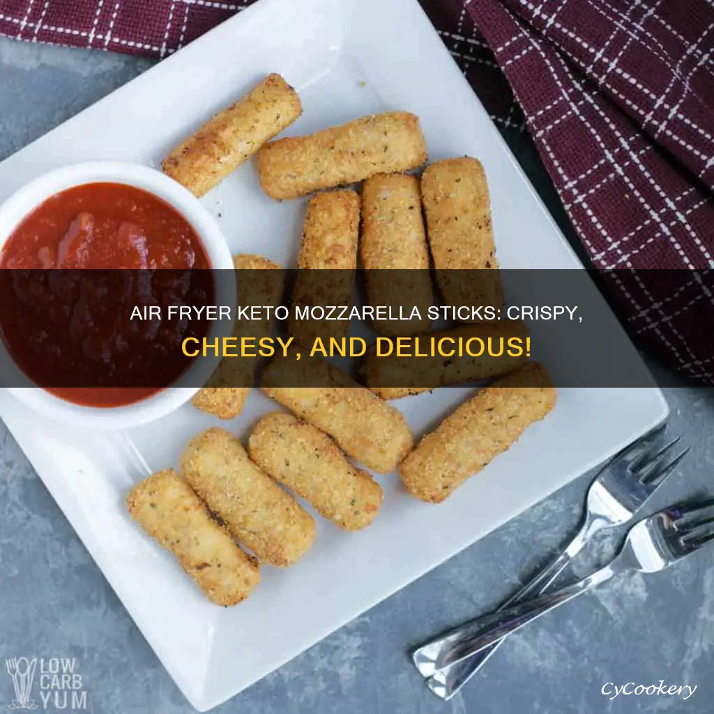 how to make keto mozzarella sticks in air fryer